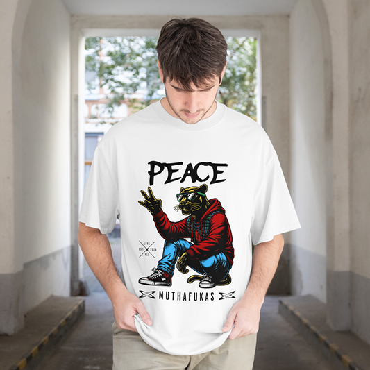 T-Shirt - Peace Muthafakas - Oversized Fit