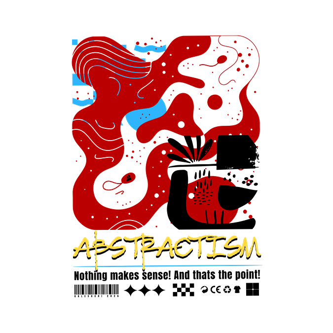 T-Shirt - Abstractism - Oversized Fit