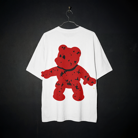 T-Shirt - Bloody Bear (Red) - Oversized Fit