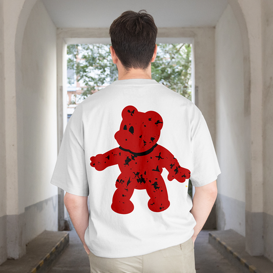 T-Shirt - Bloody Bear (Red) - Oversized Fit