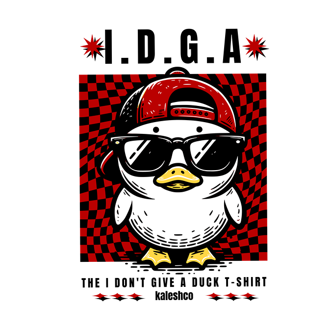 T-Shirt - I Don't Give A Duck - Oversized Fit