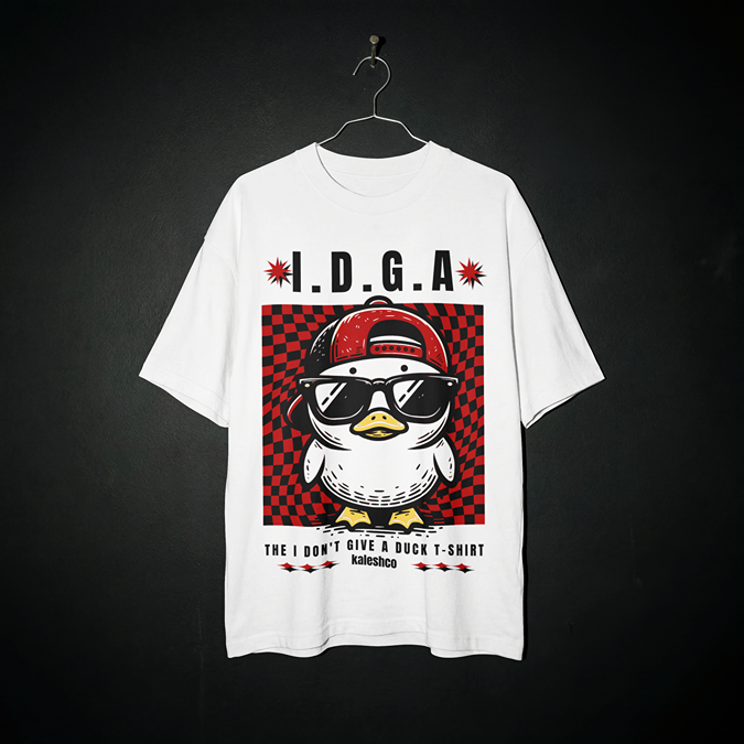 T-Shirt - I Don't Give A Duck - Oversized Fit
