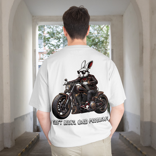 T-Shirt - Mr. Rab-Hit On Bike - Oversized Fit