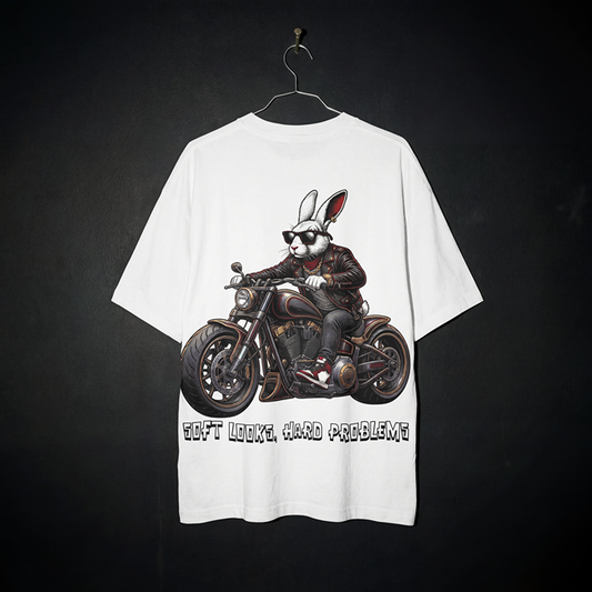 T-Shirt - Mr. Rab-Hit On Bike - Oversized Fit