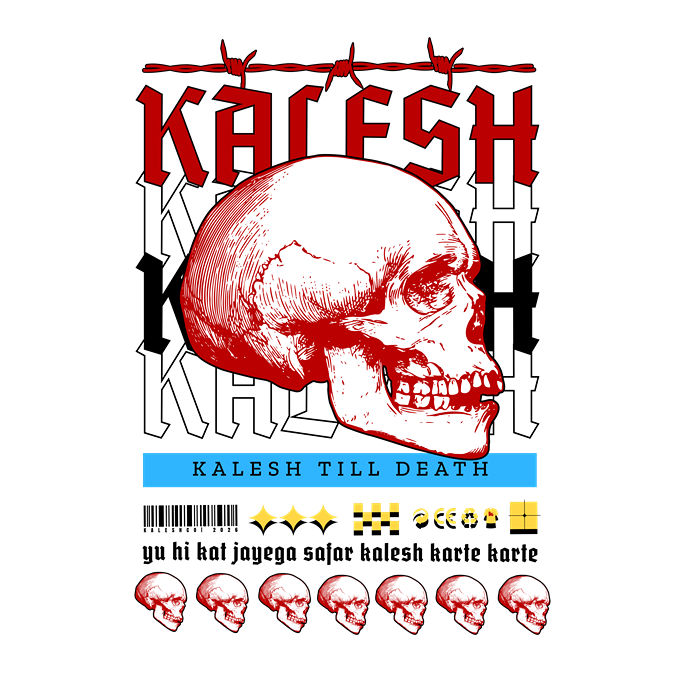 T-Shirt - Kalesh Till Death - Oversized Fit