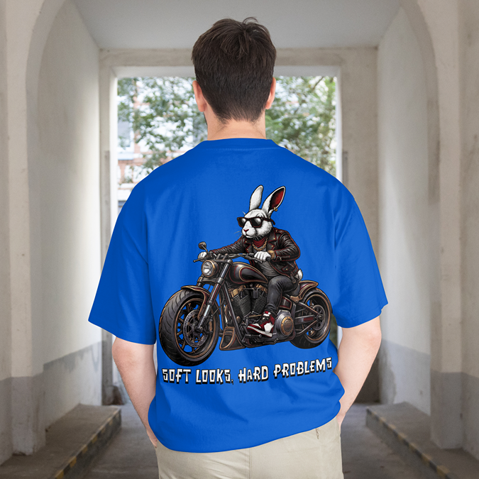 T-Shirt - Mr. Rab-Hit On Bike - Oversized Fit