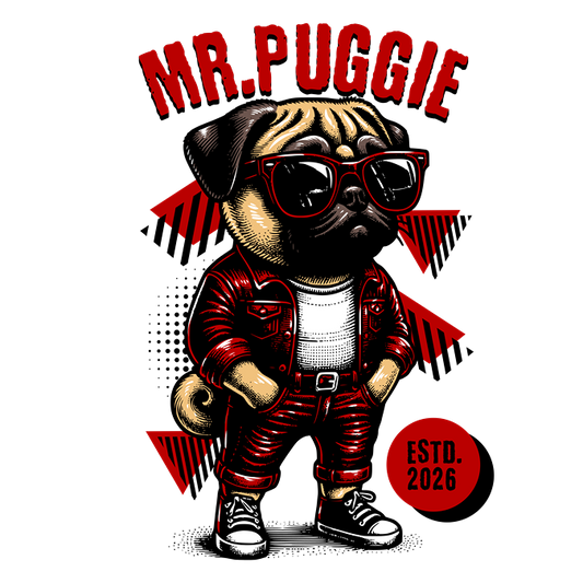 T-Shirt - Mr. Puggie - Oversized Fit