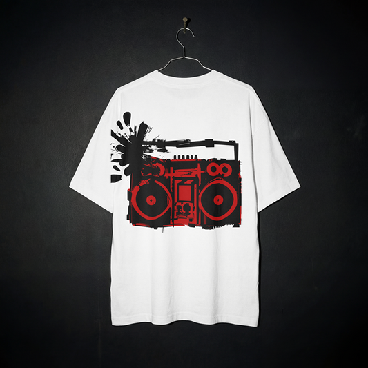 T-Shirt - Retro Radio - Oversized Fit