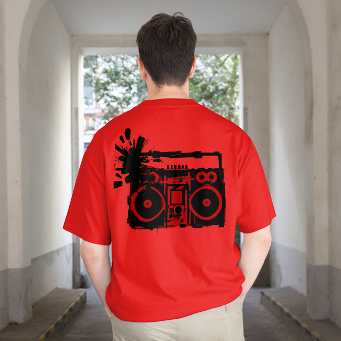 T-Shirt - Retro Radio - Oversized Fit