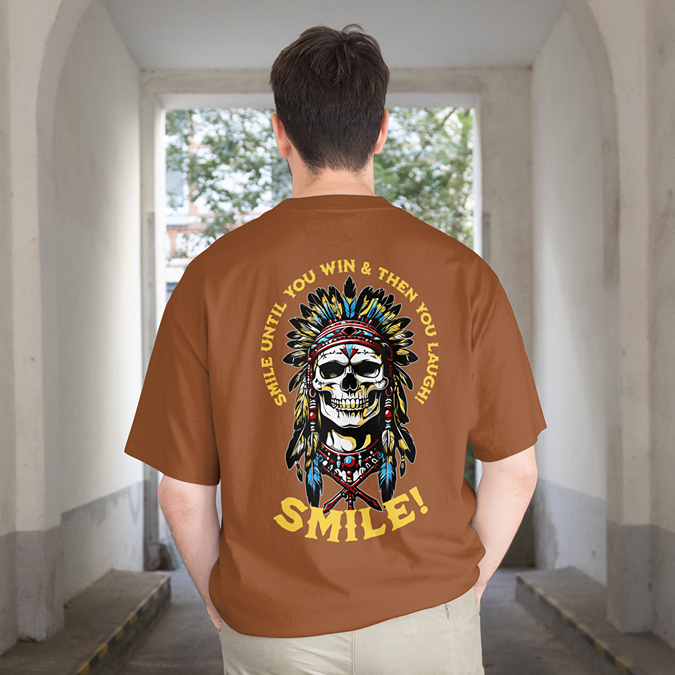 T-Shirt - Smile - Oversized Fit