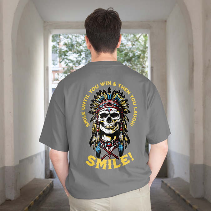 T-Shirt - Smile - Oversized Fit
