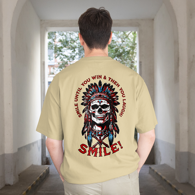 T-Shirt - Smile - Oversized Fit