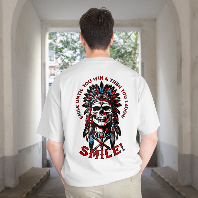 T-Shirt - Smile - Oversized Fit