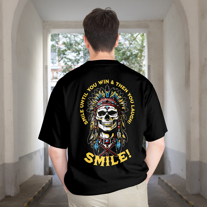 T-Shirt - Smile - Oversized Fit