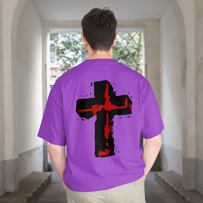 T-Shirt - Holy Cross - Oversized Fit