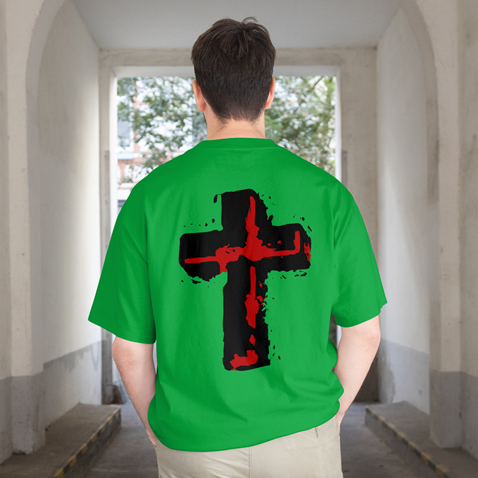 T-Shirt - Holy Cross - Oversized Fit