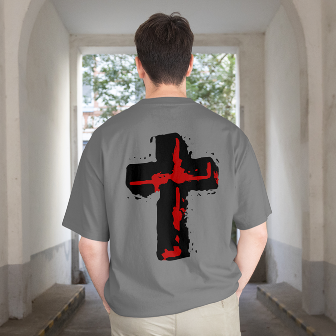 T-Shirt - Holy Cross - Oversized Fit
