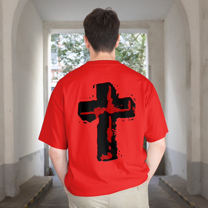 T-Shirt - Holy Cross - Oversized Fit