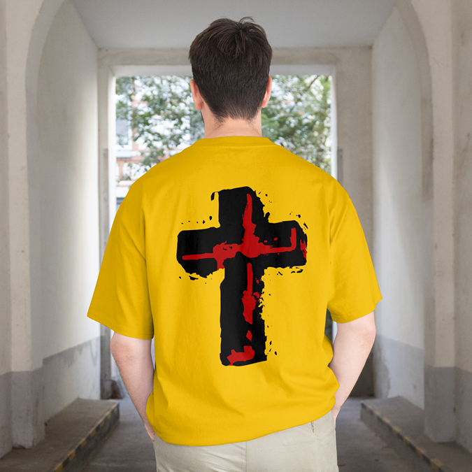 T-Shirt - Holy Cross - Oversized Fit