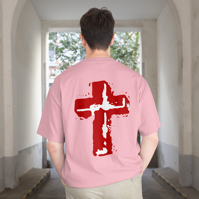 T-Shirt - Holy Cross - Oversized Fit