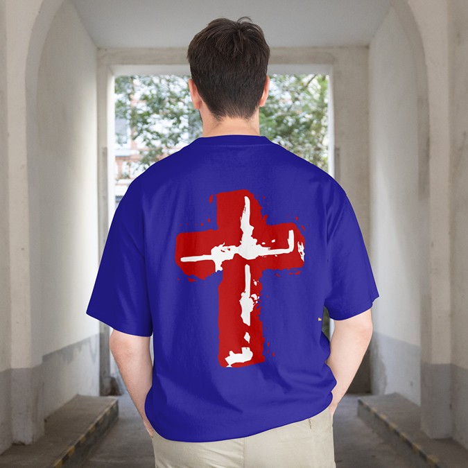 T-Shirt - Holy Cross - Oversized Fit
