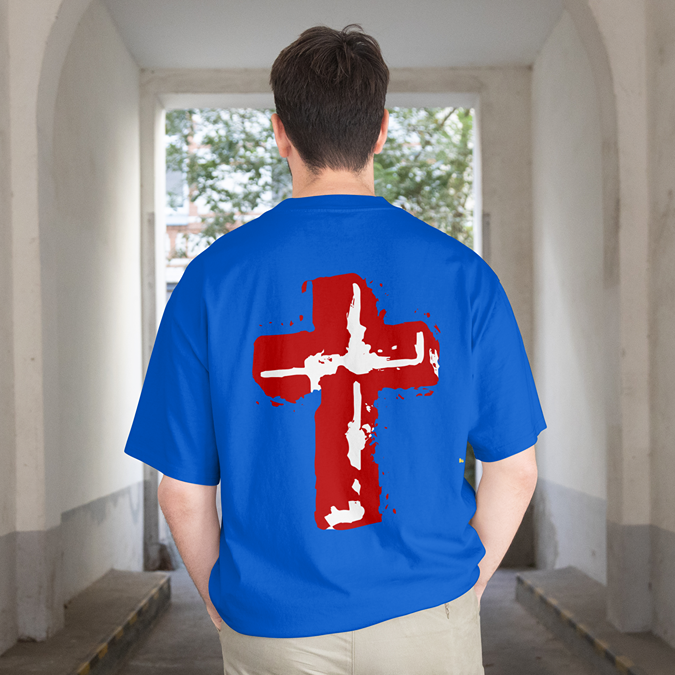 T-Shirt - Holy Cross - Oversized Fit
