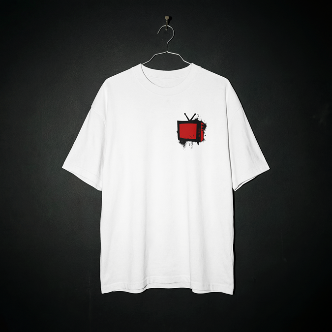 T-Shirt - Bad Television - Oversized Fit - Minimal