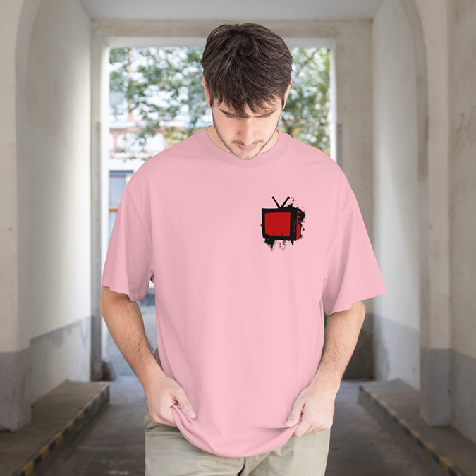 T-Shirt - Bad Television - Oversized Fit - Minimal