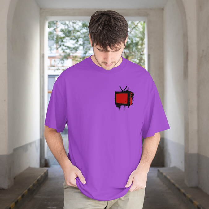 T-Shirt - Bad Television - Oversized Fit - Minimal