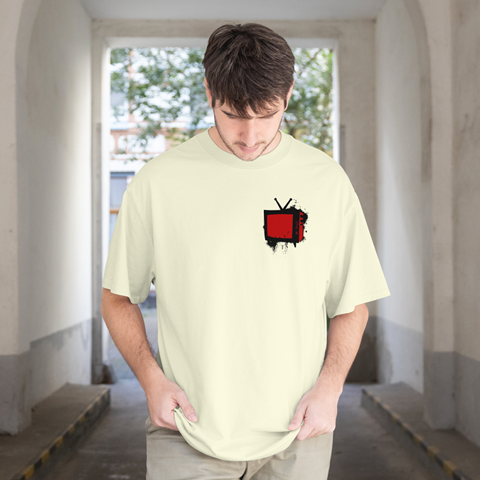 T-Shirt - Bad Television - Oversized Fit - Minimal