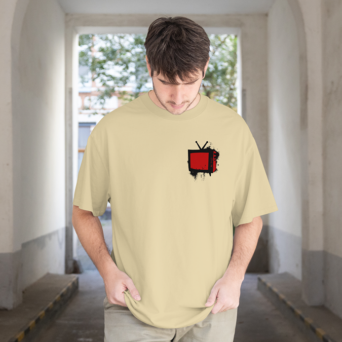 T-Shirt - Bad Television - Oversized Fit - Minimal