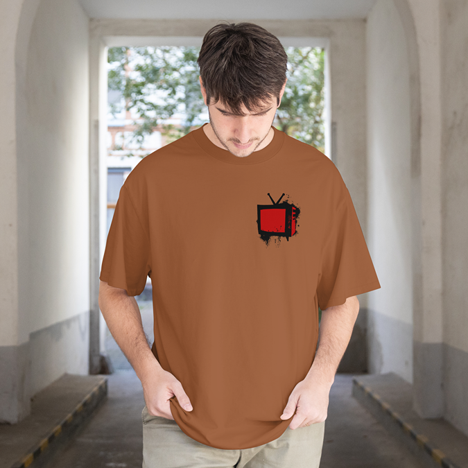 T-Shirt - Bad Television - Oversized Fit - Minimal