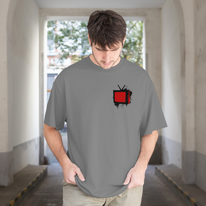T-Shirt - Bad Television - Oversized Fit - Minimal