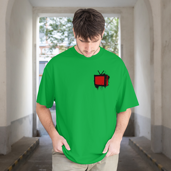 T-Shirt - Bad Television - Oversized Fit - Minimal