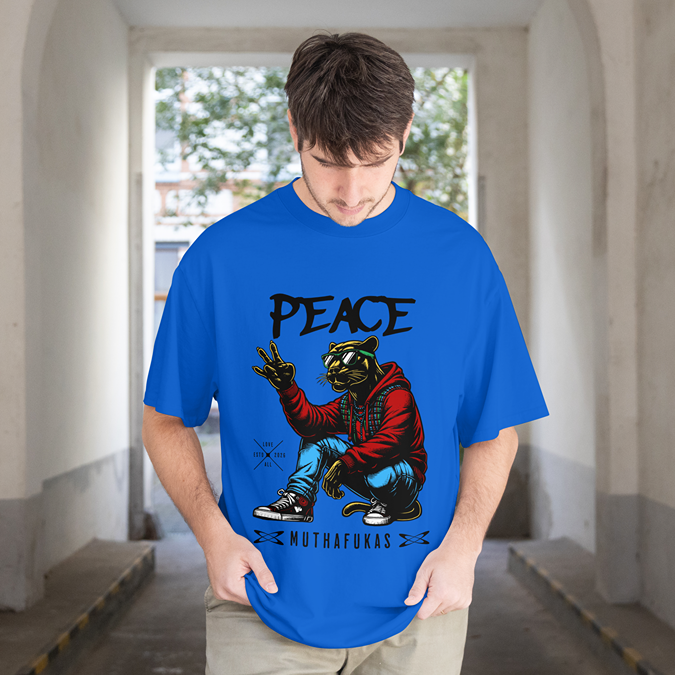 T-Shirt - Peace Muthafakas - Oversized Fit