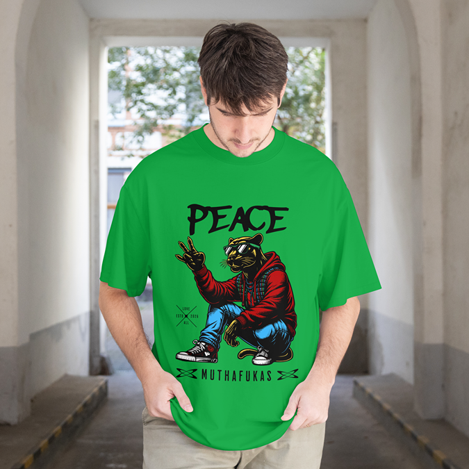 T-Shirt - Peace Muthafakas - Oversized Fit
