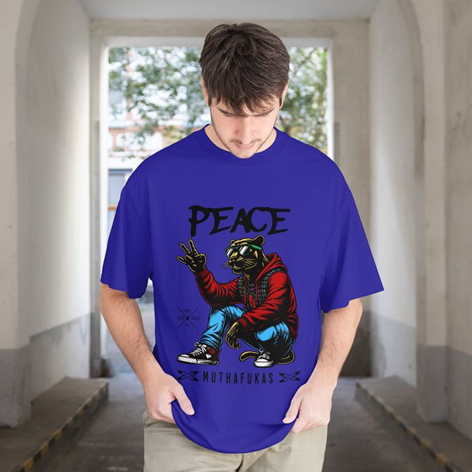 T-Shirt - Peace Muthafakas - Oversized Fit
