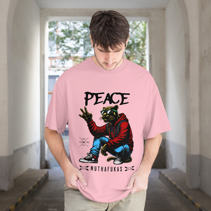T-Shirt - Peace Muthafakas - Oversized Fit