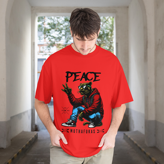 T-Shirt - Peace Muthafakas - Oversized Fit