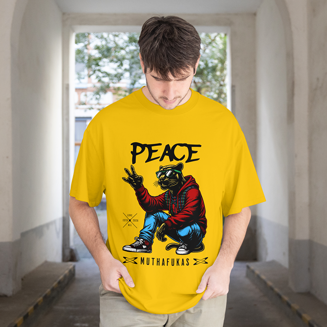 T-Shirt - Peace Muthafakas - Oversized Fit
