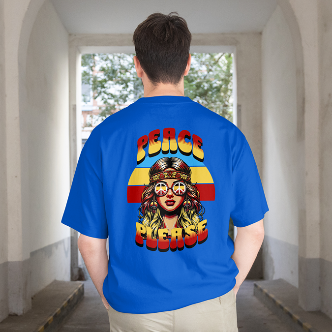 T-Shirt - Peace Please - Oversized Fit