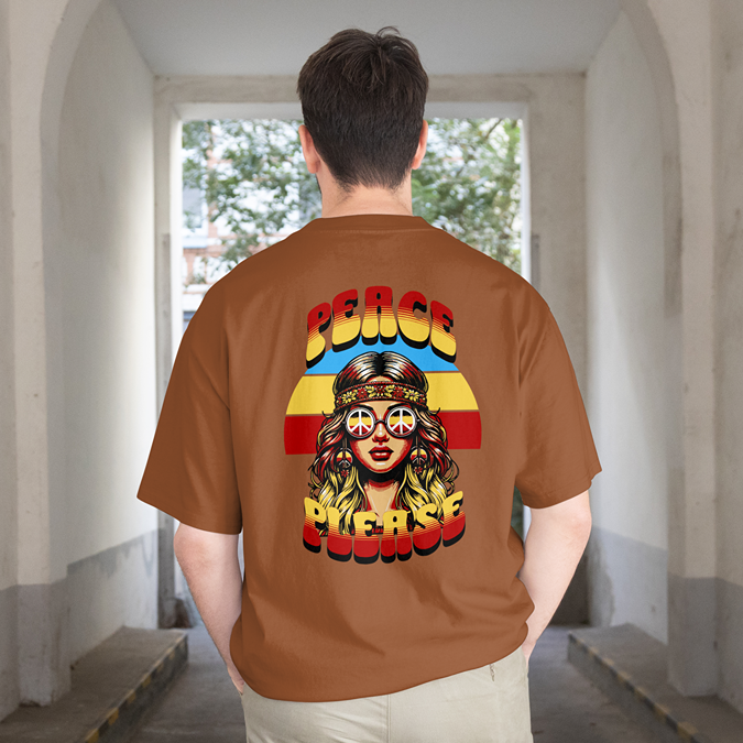 T-Shirt - Peace Please - Oversized Fit