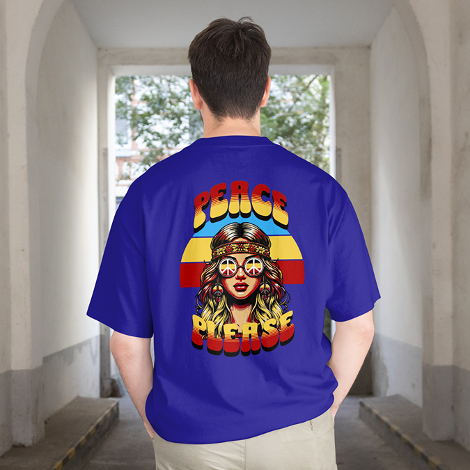 T-Shirt - Peace Please - Oversized Fit