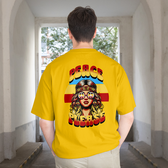 T-Shirt - Peace Please - Oversized Fit