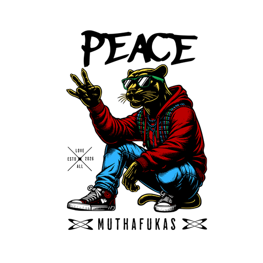 T-Shirt - Peace Muthafakas - Oversized Fit