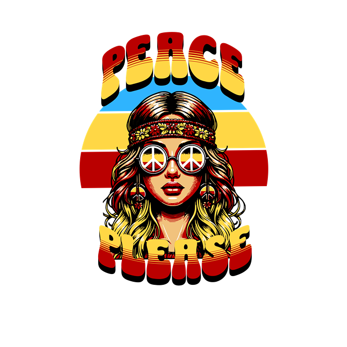 T-Shirt - Peace Please - Oversized Fit