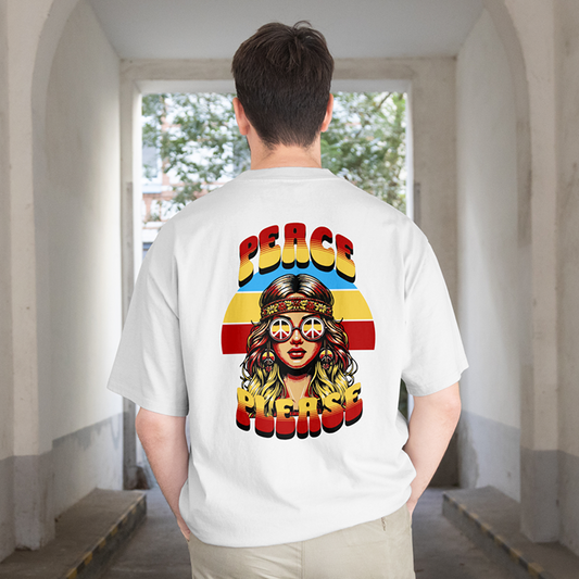 T-Shirt - Peace Please - Oversized Fit